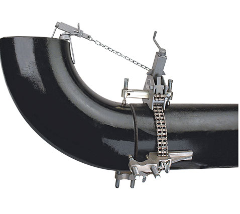 Double Jackscrew Pipe Chain Clamp